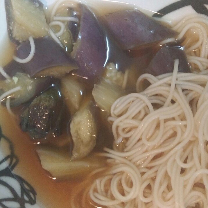 茄子とそうめんの煮物